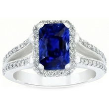 Afbeelding in Gallery-weergave laden, echte round diamant 5.50karaat ring bovenaanzicht
