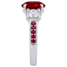 Afbeelding in Gallery-weergave laden, Diamanten Ring 1.07 Karaat Birmese Ruby Vrouwen Sieraden Nieuw
