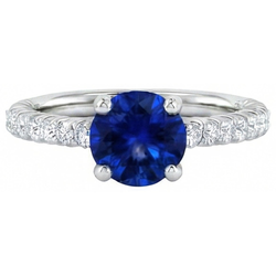 Echte Saffier Ring 2.00 Karaat