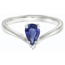 Afbeelding in Gallery-weergave laden, Diamanten Sieraden Peer Ceylon Saffier Jubileumring 1,25 Karaat
