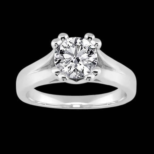 Diamanten Solitaire Ring Witgouden Sieraden 3,01 Ct. - harrychadent.nl