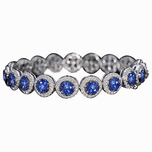 Diamanten-Tennis-Armband-Ceylon-Blauwe-Saffier-Sieraden