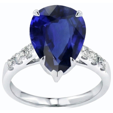 Afbeelding in Gallery-weergave laden, echte round diamant 5karaat ring zijaanzicht
