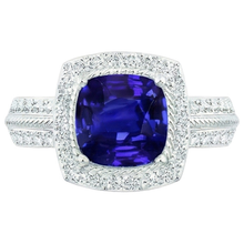 Afbeelding in Gallery-weergave laden, echte round diamant 3.25karaat ring zijaanzicht
