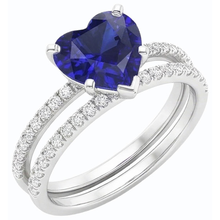 Afbeelding in Gallery-weergave laden, echte round diamant 3.50karaat ring zijaanzicht
