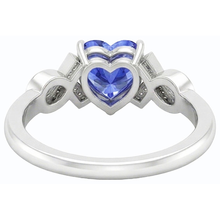 Afbeelding in Gallery-weergave laden, echte round saffier 1.75karaat ring profielweergave
