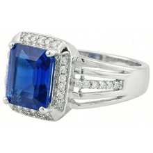 Afbeelding in Gallery-weergave laden, echte emerald smaragd 3.50karaat ring close-up detail
