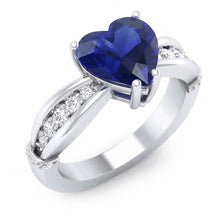 Afbeelding in Gallery-weergave laden, echte round diamant 3.50karaat ring bovenaanzicht
