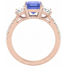 Afbeelding in Gallery-weergave laden, echte round diamant 3.50karaat ring profielweergave
