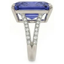 Afbeelding in Gallery-weergave laden, IGI GECERTIFICEERDE Diamanten Ring met Grote Saffier Edelsteen Sieraden 7.50 Karaat Gespleten Schacht
