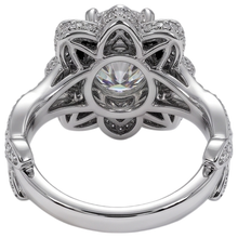 Afbeelding in Gallery-weergave laden, Diamanten ring lotusbloem 2,50 karaat 4 tanden wit goud
