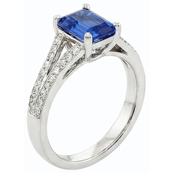 Echte Saffier Ring 3 Karaat
