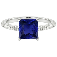 Afbeelding in Gallery-weergave laden, Natuurlijke Saffier Ring 5.25ct - Witgoud 14K
