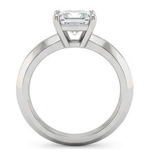Afbeelding in Gallery-weergave laden, echte princess diamant 0.75karaat ring bovenaanzicht

