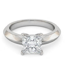 Afbeelding in Gallery-weergave laden, echte princess diamant 0.75karaat ring op wit

