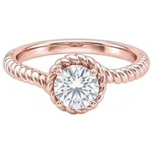 Afbeelding in Gallery-weergave laden, Diamanten solitaire verlovingsring rosé goud 1,75 karaat
