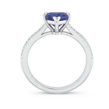 Afbeelding in Gallery-weergave laden, echte round diamant 3karaat ring profielweergave
