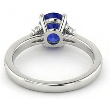 Afbeelding in Gallery-weergave laden, echte round diamant 3.50karaat ring profielweergave
