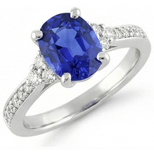 Afbeelding in Gallery-weergave laden, echte round diamant 3.50karaat ring op wit
