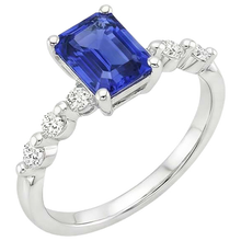Afbeelding in Gallery-weergave laden, echte round diamant 3.50karaat ring zijaanzicht
