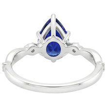 Afbeelding in Gallery-weergave laden, echte round diamant 3karaat ring zijaanzicht
