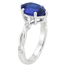 Afbeelding in Gallery-weergave laden, echte round diamant 3karaat ring op wit
