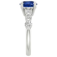Afbeelding in Gallery-weergave laden, echte round diamant 3karaat ring profielweergave
