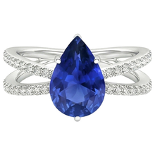 Afbeelding in Gallery-weergave laden, echte round diamant 5karaat ring op wit
