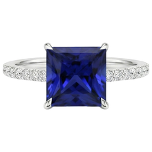 Afbeelding in Gallery-weergave laden, Natuurlijke Saffier Ring 5.50ct - Witgoud 14K
