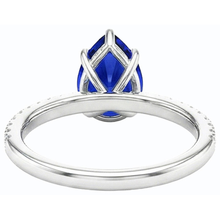 Afbeelding in Gallery-weergave laden, echte round diamant 3.50karaat ring zijaanzicht
