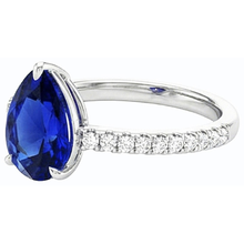 Afbeelding in Gallery-weergave laden, echte round diamant 3.50karaat ring bovenaanzicht
