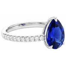 Afbeelding in Gallery-weergave laden, echte round diamant 3.50karaat ring profielweergave
