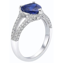 Afbeelding in Gallery-weergave laden, echte round diamant 4karaat ring profielweergave
