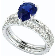 Afbeelding in Gallery-weergave laden, echte round diamant 3.50karaat ring zijaanzicht
