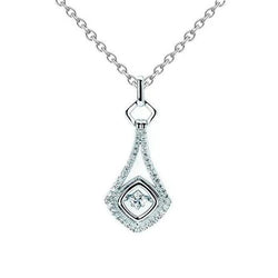 Diamanten Hanger Ketting Dames 1,5 Karaat Sprankelende Echt Diamanten