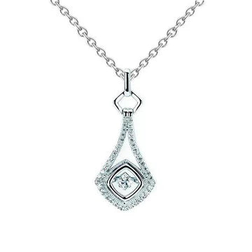 Diamanten Hanger Ketting Dames 1,5 Karaat Sprankelende Echt Diamanten