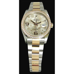 Diamanten lunette Rolex Datumjust horloge dames heren Rolex