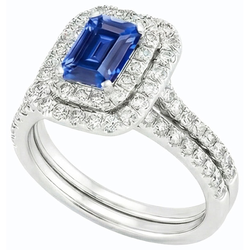 Echte Saffier Ring 5 Karaat