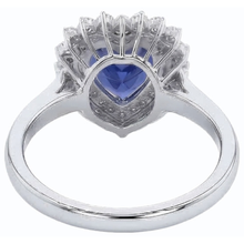 Afbeelding in Gallery-weergave laden, echte heart diamant 3karaat ring bovenaanzicht
