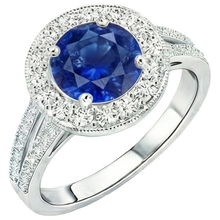 Afbeelding in Gallery-weergave laden, echte round diamant 2.50karaat ring close-up detail
