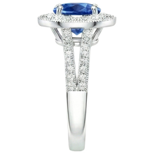 Afbeelding in Gallery-weergave laden, echte round diamant 2.50karaat ring profielweergave
