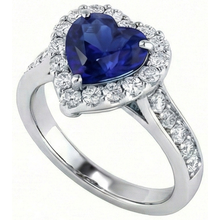 Afbeelding in Gallery-weergave laden, echte round diamant 4karaat ring close-up detail

