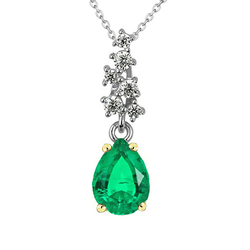 GIA-Gecertificeerd Edelsteen Hanger – Smaragd 1,50 karaat