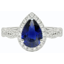 Afbeelding in Gallery-weergave laden, echte round diamant 4karaat ring bovenaanzicht
