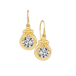Old Mine Slijpvorm Oorstekers – Diamant 0,50 karaat 14K Geelgoud