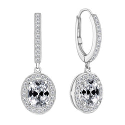 Fijne Diamant Oorhangers 2 karaat F/VS1 – 14K Witgoud