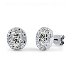 Diamant Oorstekers – 14K Witgoud 4,50 karaat