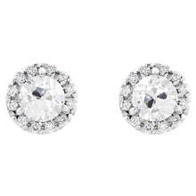 Afbeelding in Gallery-weergave laden, Diamant Oorbellen 5-karaat 14K Witgoud – hoofdaanzicht
