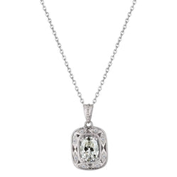 Schitterend Hanger met Parelrand Fijne Diamant – 2 karaat