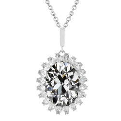 Fijne Diamant Hanger Halsketting 4 karaat – 14K Witgoud